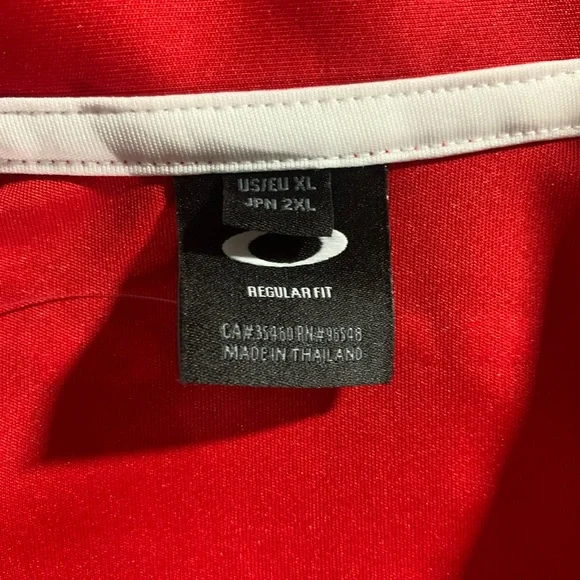 SOLD New W/ Tags Oakley Elemental Red Golf Polo - Picture 4 of 7